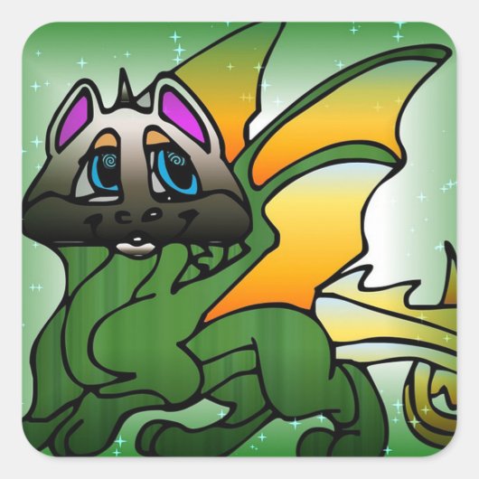 ドラゴン スクエアシール (正面)