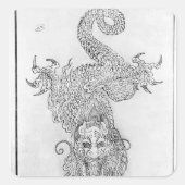 ドラゴン スクエアシール (正面)