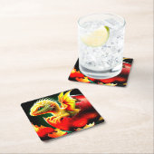 ドラゴン スクエアペーパーコースター (インサイチュ)