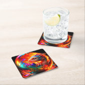 ドラゴン スクエアペーパーコースター (インサイチュ)