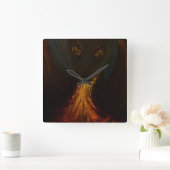 ドラゴン スクエア壁時計 (ホーム)