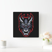 ドラゴン スクエア壁時計 (ホーム)