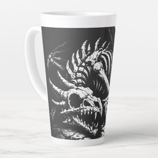 ドラゴン・スケルトン - by BurnsInHell カフェラテマグ (左アングル)