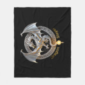 ドラゴン・スレイヤー フリースブランケット (正面)