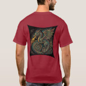 ドラゴン+スワール Tシャツ (裏面)