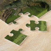 ドラゴン タイラノサウルス 恐竜 ファンタジー バトル ジグソーパズル (側面)