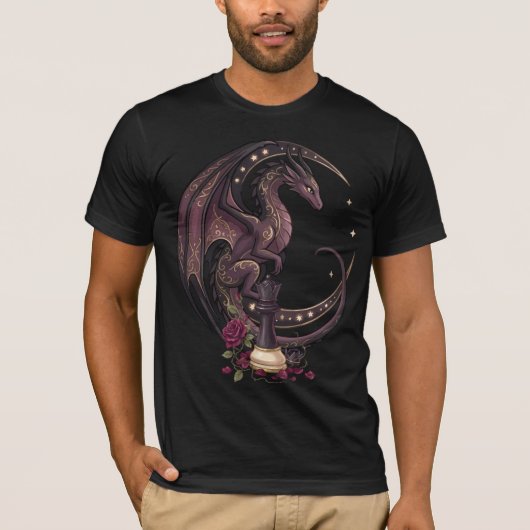ドラゴン チェス チェックメイト Tシャツ (正面)