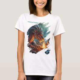 ドラゴン | トライバル ファイア ドラゴン ファンタジー アート Tシャツ