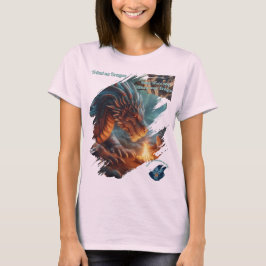 ドラゴン | トライバル ファイア ドラゴン ファンタジー アート Tシャツ
