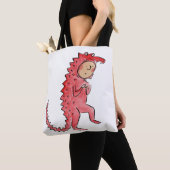 ドラゴン トートバッグ (クローズアップ)