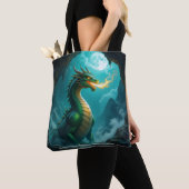 ドラゴン トートバッグ (クローズアップ)