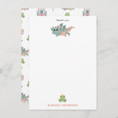 ドラゴン ナイツ おとぎ話 中世のお城 サンキューカード (正面/裏面)