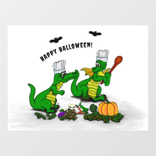ドラゴン – ハッピーハローウィン!今日は調理師 ウィンドウサイン (シート)