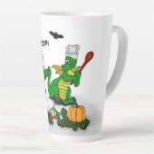 ドラゴン – ハッピーハローウィン!今日は調理師 カフェラテマグ (右アングル)