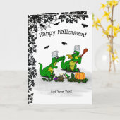 ドラゴン – ハッピーハローウィン!今日は調理師 カード (黄色い花)