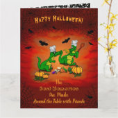 ドラゴン – ハッピーハローウィン!今日は調理師 カード (黄色い花)