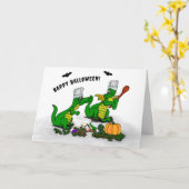 ドラゴン – ハッピーハローウィン!今日は調理師 カード (黄色い花)