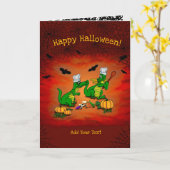 ドラゴン – ハッピーハローウィン!今日は調理師 カード (黄色い花)