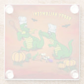 ドラゴン – ハッピーハローウィン!今日は調理師 ガラスコースター (裏面)
