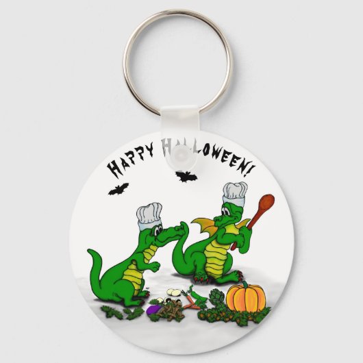 ドラゴン – ハッピーハローウィン!今日は調理師 キーホルダー (正面)