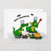 ドラゴン – ハッピーハローウィン!今日は調理師 シーズンポストカード (正面/裏面)
