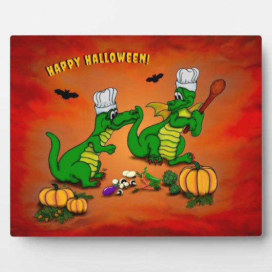ドラゴン – ハッピーハローウィン!今日は調理師 フォトプラーク (正面)