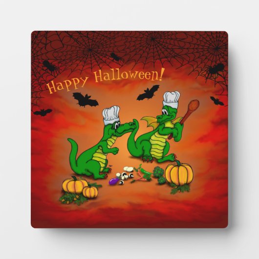 ドラゴン – ハッピーハローウィン!今日は調理師 フォトプラーク (正面)