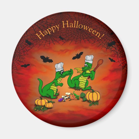 ドラゴン – ハッピーハローウィン!今日は調理師 マグネット (正面)