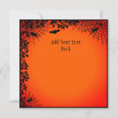 ドラゴン – ハッピーハローウィン!今日は調理師 招待状 (裏面)