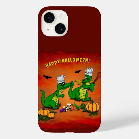 ドラゴン – ハッピーハローウィン!今日は調理師 Case-Mate iPhoneケース (裏面)