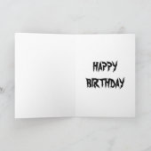 ドラゴン「ハッピーバースデー」グリーティングカード カード (内部)