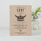 ドラゴン&バイキング誕生日招待状 招待状 (スタンド正面)