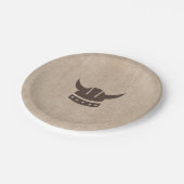 ドラゴン&バイキング誕生日紙プレート ペーパープレート (アングル)