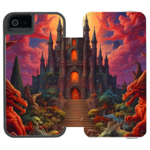 ドラゴン ファンタジー ファイナル 二倍 iPhone SE/5/5sウォレットケース