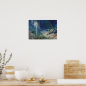 ドラゴン&フェアリーヴィンテージファンタジーアート ポスター (キッチン)