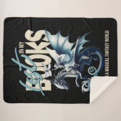 ドラゴン&フェアリー&ファンタジーブックラバー引用文 シェルパブランケット (正面(横))