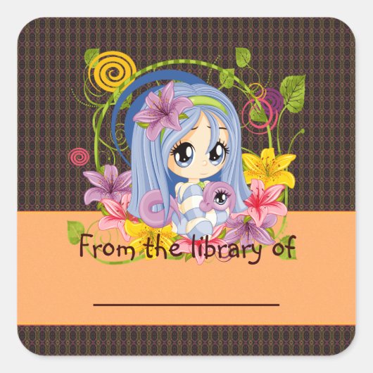 ドラゴン フェアリー 本ラベル スクエアシール (正面)