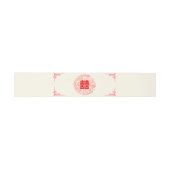 ドラゴン&フェニックスレッド中国の結婚式招待状 招待状ベリーバンド (フラット)