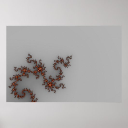 ドラゴン – フラクタル ポスター (正面)