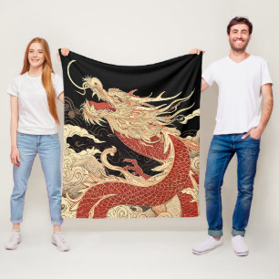 ドラゴン フリースブランケット