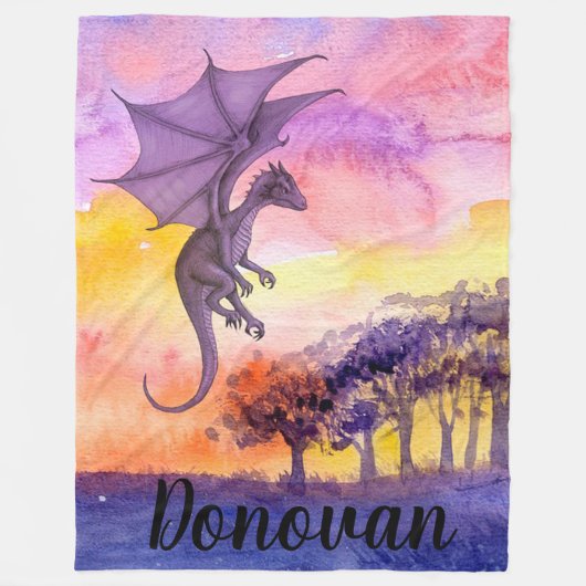 ドラゴン フリースブランケット (正面)