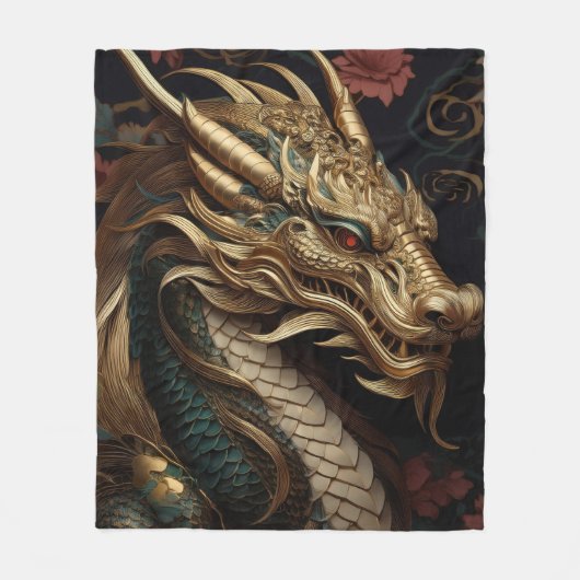 ドラゴン フリースブランケット (正面)