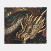 ドラゴン フリースブランケット (正面(横))