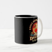 ドラゴン&ブックスおたくドラゴンL ツートーンマグカップ (正面右)