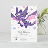 ドラゴン ベイビー シャワーパーティー 招待状 (スタンド正面)