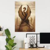 ドラゴン ポスター (ホームオフィス)