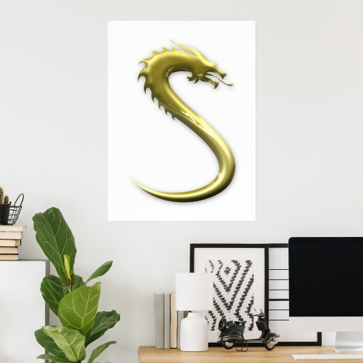 ドラゴン ポスター (ホームオフィス)