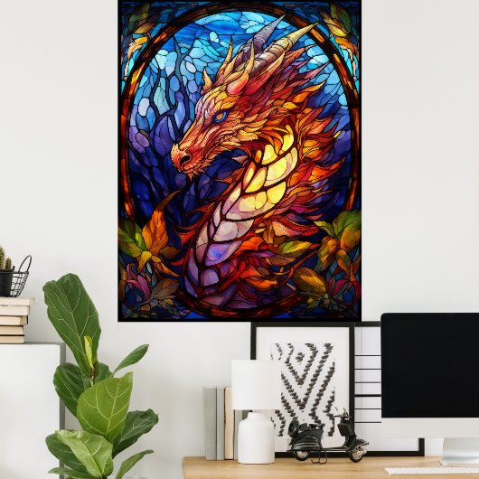 ドラゴン ポスター (ホームオフィス)