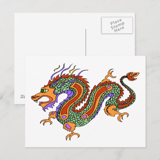 ドラゴン ポストカード (正面/裏面)
