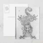 ドラゴン ポストカード (正面/裏面)